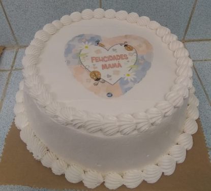 Imagen de Cake Vainilla con Crema de chocolate DIA DE LAS MADRES